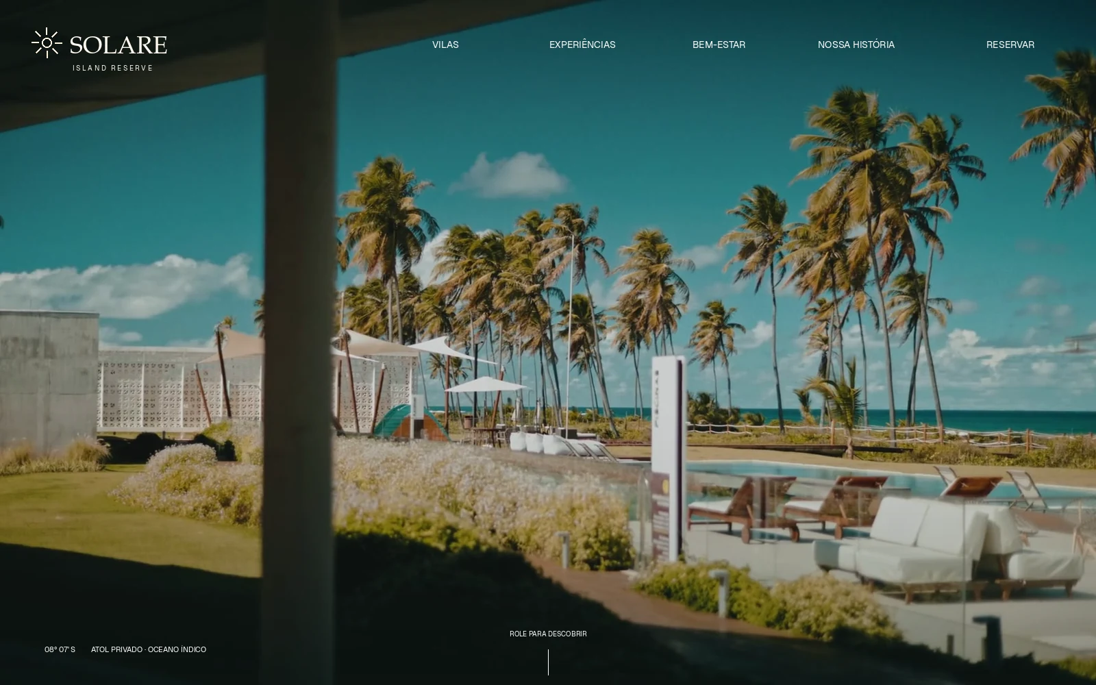 Preview do site SOLARE Island Reserve